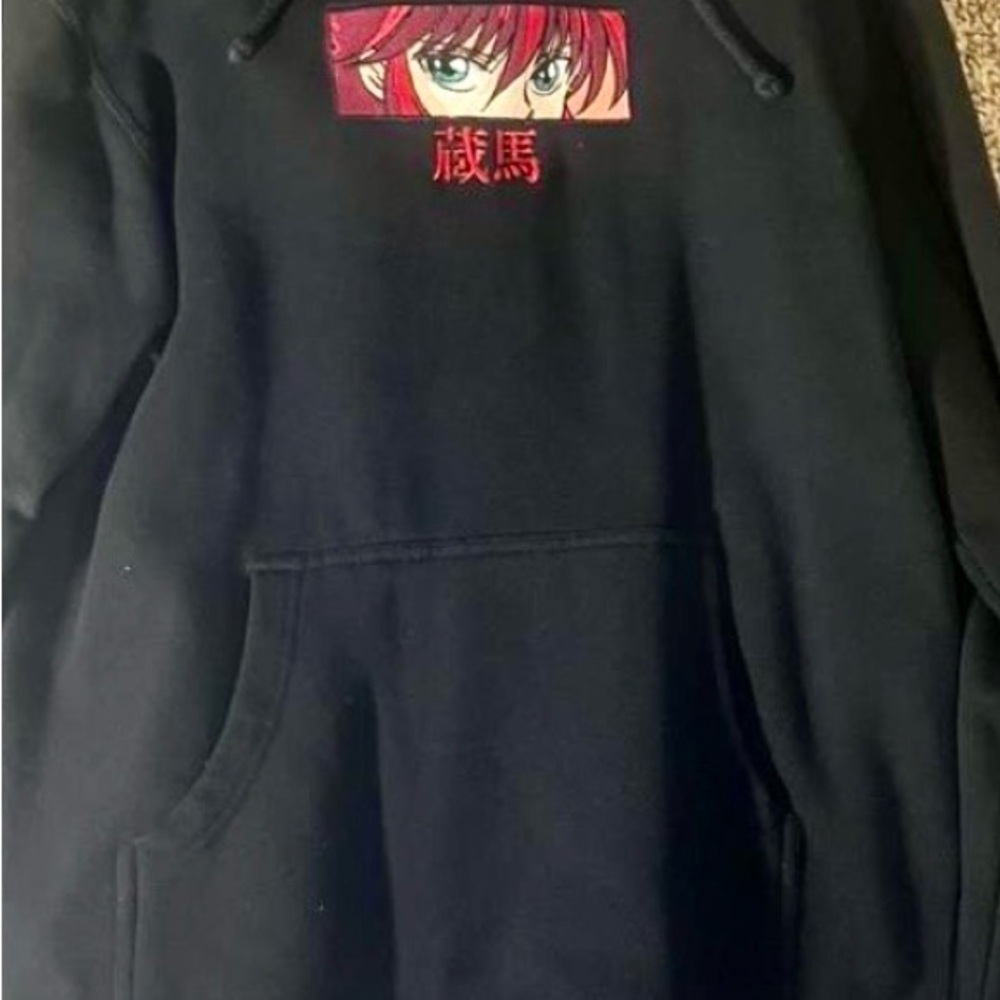 Karumo’s eyes Black Anime Graphic Hoodie Men’s Large Brand New